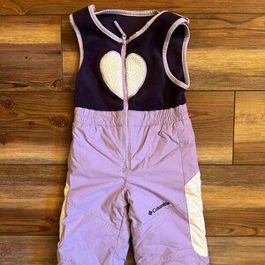 Columbia Toddler Girls Snow Bibs Size 3T